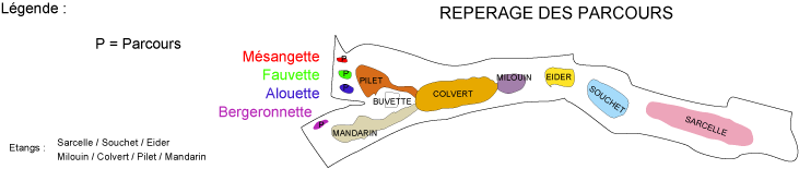 plan des parcours